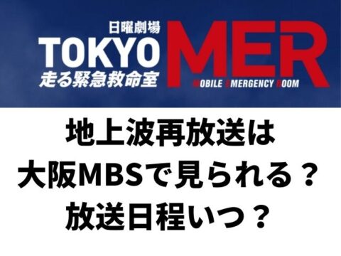 TOKYOMER地上波再放送は大阪MBSである？放送日程いつ？